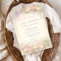 Blush Wisteria und Rosen-Garten-Baby-Party