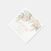 Blush Womans Elegant 100. Geburtstag Serviette (Ecke)