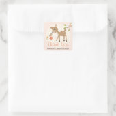 Blush Woodland Deer Baby Dusche Danke Stickers (Tasche)