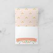 BLUSH WOODLAND DEER BABY SHOWER DANK IHRER KARTE (Innenseite)