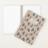Blush Zebra Botanical Safari Notes Personalized Notizblock (Innen)