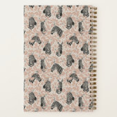 Blush Zebra Botanical Safari Notes Personalized Notizblock (Rückseite)