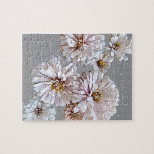 Blush Zinnia Puzzle (Horizontal)