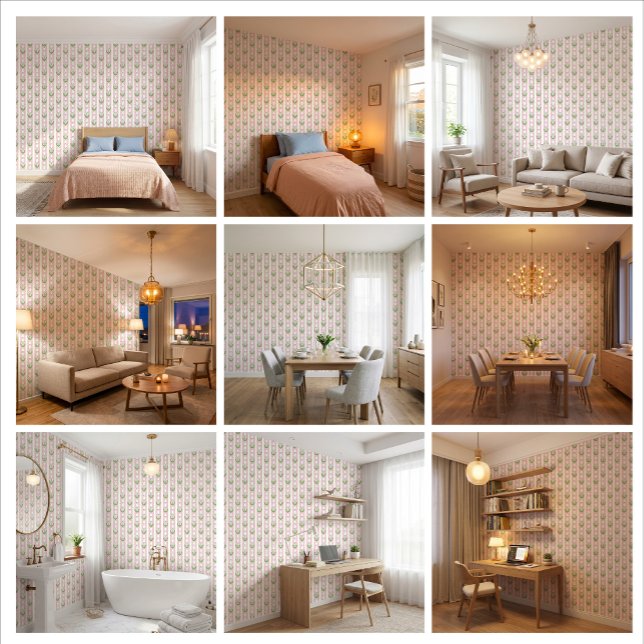 BlushBell Haven Maiglöckchen-Tapete Tapete (A joyful floral retreat where every stay feels fresh, light, and unforgettable.)