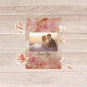 Blushed Vintage Hochzeit Danke Karte