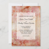 Blushed Vintage Wedding Einladung (Vorderseite)