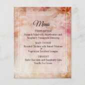 Blushed Vintage Wedding Menu (Vorderseite)