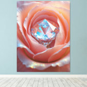 Blushfire Crystal Bloom Leinwanddruck (Insitu (Holzboden))