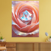 Blushfire Crystal Bloom Leinwanddruck (Insitu (Wohnzimmer))