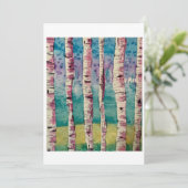 Blushing Birches, von Joyce Knight-Coyne Dankeskarte (Stehend Vorderseite)