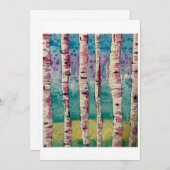 Blushing Birches, von Joyce Knight-Coyne Dankeskarte (Vorne/Hinten)