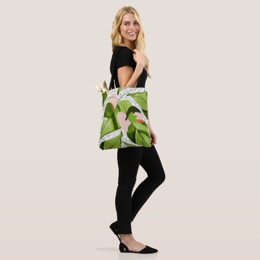 Blushing-Blätter Tasche (Am Model)