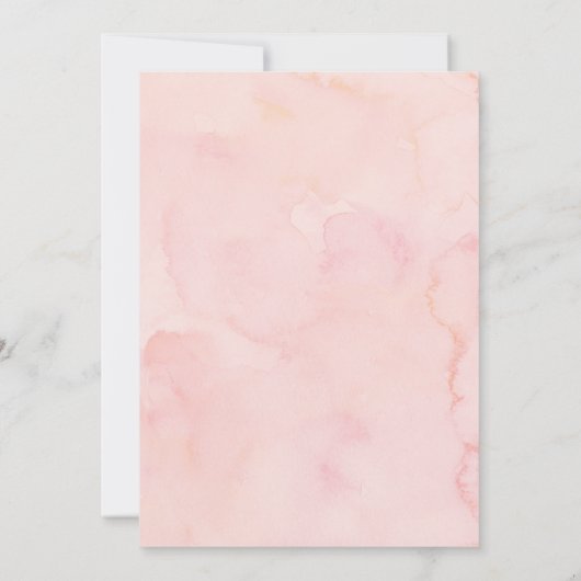 Blushing Bloms Wedding Amperation Einladung (Rückseite)