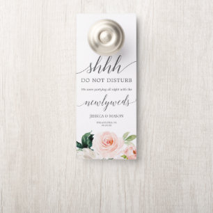 Blushing Bloms Wedding Door Hanger nicht stören Türanhänger