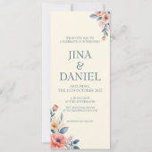 Blushing Bloom Einladung (Vorderseite)