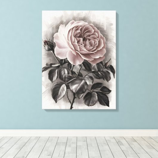 Blushing Bloom Leinwanddruck (Insitu (Holzboden))