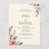 Blushing Bloom Postkarte (Vorderseite)