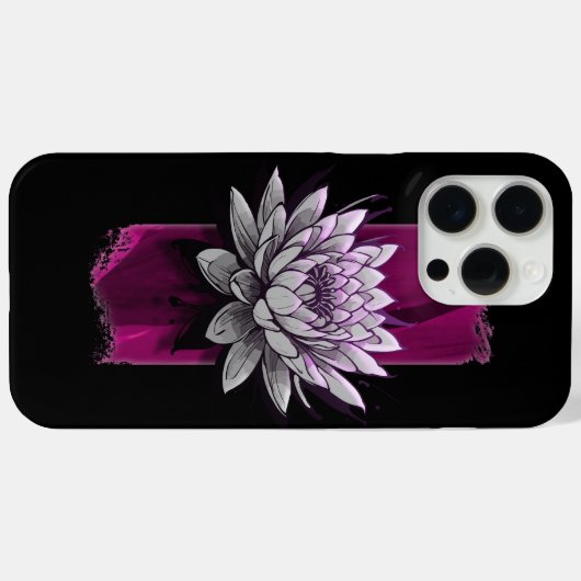 Blushing Bloom: Rosa Lotus-Blume Case-Mate iPhone Hülle (Rückseite (Horizontal))
