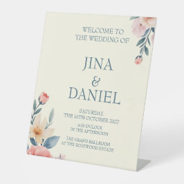 Blushing Bloom Sockelschild