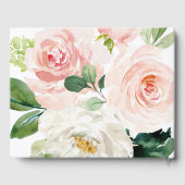 Blushing Blooms Brautparty Gästebuch (Rückseite)