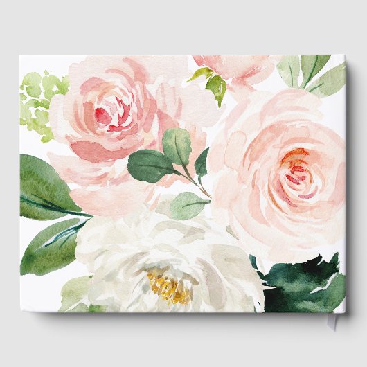 Blushing Blooms Brautparty Gästebuch (Rückseite)