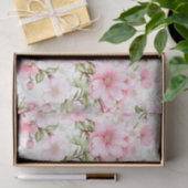 Blushing Blooms: Eine Symphonie rosafarbener Blume Seidenpapier (Geschenk)