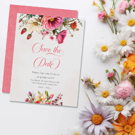 Blushing Blooms Hochzeit Save The Date