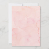 Blushing Blooms Hochzeitseinladung Einladung (Rückseite)