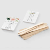 Blushing Blooms Hochzeitsprogramm und Zeitplan Fächer (Non-assembled)