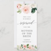 Blushing Blooms Reservierte Sitemarkenvorlage Save The Date (Rückseite)