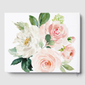 Blushing Blooms Wedding Guest Book Gästebuch (Rückseite)