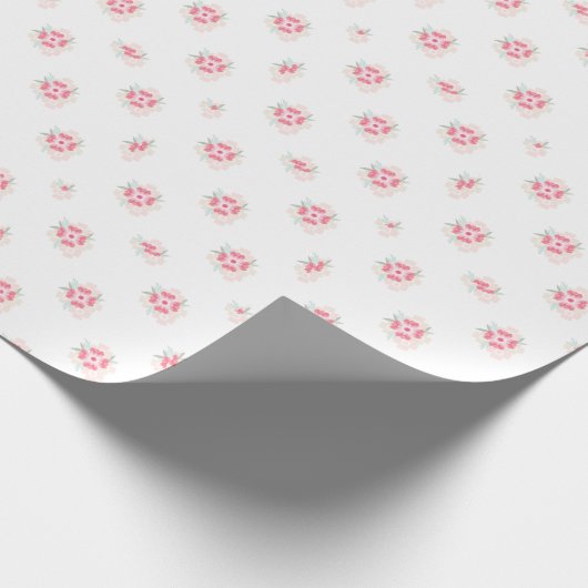"Blushing Blossom" Geschenkpapier (Ecke)
