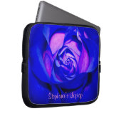 Blushing Blue Rosen Notebook Sleeve *Persönlich* (Vorne Rechts)