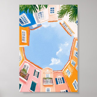 Blushing Botanica Bloral Poster Elegante Kunst, Di