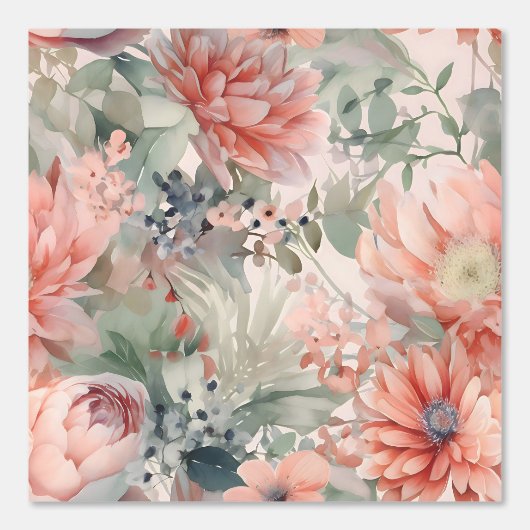 Blushing Bridal Ballet Botanisch Tapete (Vorderseite)