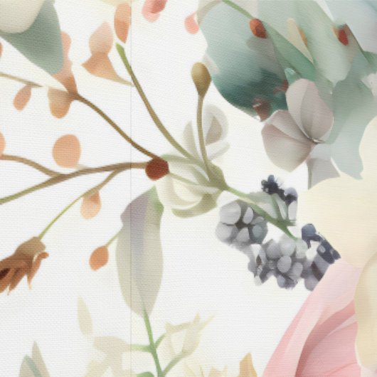 Blushing Bridal Ballet Botanisch Tapete (Naht)
