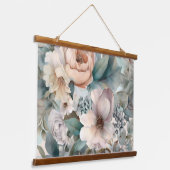 Blushing Bridal Ballet Botanisch Wandteppich Mit Holzrahmen (Gewinkelt)