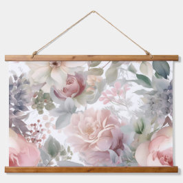 Blushing Bridal Ballet Botanisch Wandteppich Mit Holzrahmen