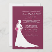 Blushing Bride - Bridal Shower Einladungen (Vorderseite)