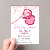 Blushing Bride Bridal Shower Invitation  Acryleinladungen (Insitu (Handheld))
