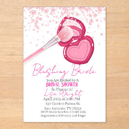 Blushing Bride Bridal Shower Invitation  Acryleinladungen