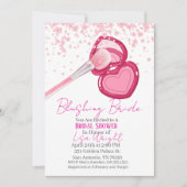 Blushing Bride Bridal Shower Invitation  Einladung (Vorderseite)