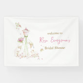 Blushing Bride in Bloom Bride to Be Banner (Horizontal)