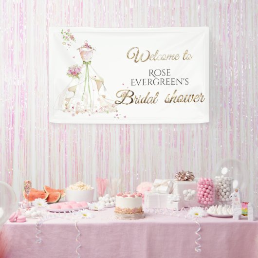 Blushing Bride in Bloom Brie to Be Banner (Party)