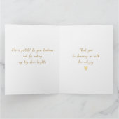 Blushing Bride in Bloom Brie to Be Dankeskarte (Innenseite)