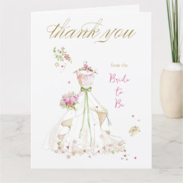 Blushing Bride in Bloom Brie to Be Dankeskarte