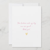 Blushing Bride in Bloom Brie to Be Dankeskarte (Rückseite)