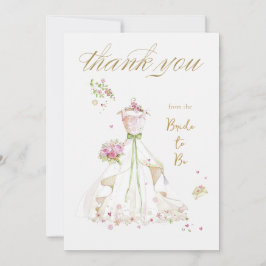 Blushing Bride in Bloom Brie to Be Dankeskarte
