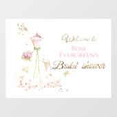 Blushing Bride in Bloom Brie to Be Fensteraufkleber (Blatt)
