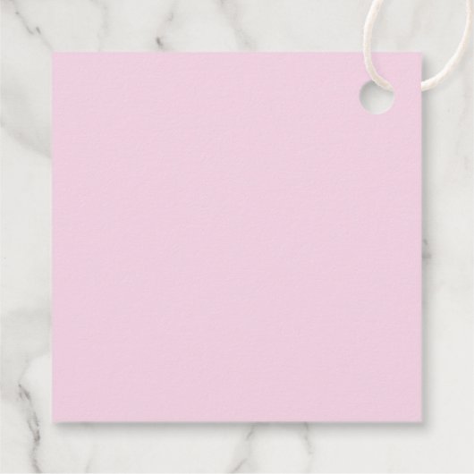 Blushing Bride in Bloom Brie to Be Geschenkanhänger (Rückseite)